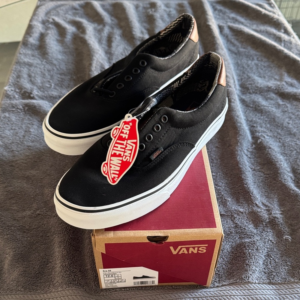 Vans Black and White Men's Era 59 Sneakers